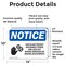 Signmission Saw Blade Present Disconnect Sign With Symbol, 14 in W x Rectangle, Vinyl Decal OS-2PACK-NS-D-1014-L-18245 - alternate 5